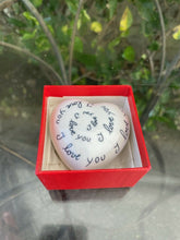 Load image into Gallery viewer, Sm French Chamart Limoge &quot;I Love You&quot; Heart Trinket Box B22