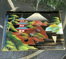 Load image into Gallery viewer, Vintage Far East Japanese Musical Jewelry Box Hand Painted Mt Fiji -B28