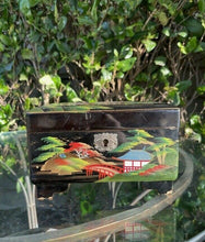 Load image into Gallery viewer, Vintage Far East Japanese Musical Jewelry Box Hand Painted Mt Fiji -B28