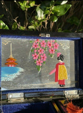 Load image into Gallery viewer, Vintage Far East Japanese Musical Jewelry Box Hand Painted Mt Fiji -B28