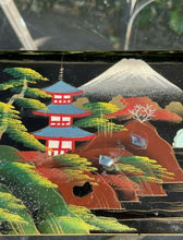 Load image into Gallery viewer, Vintage Far East Japanese Musical Jewelry Box Hand Painted Mt Fiji -B28