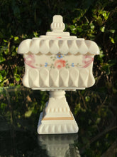 Load image into Gallery viewer, Vintage Westmoreland Hand Painted Wedding Milk Glass Candy Dish Roses &amp;Bows B28