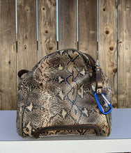 Load image into Gallery viewer, Faux Snake Skin Pattern Airport Traveling Bag on Wheels - B32