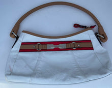 Load image into Gallery viewer, Rosetti Leather Handbag Purse White Bag Gold B39