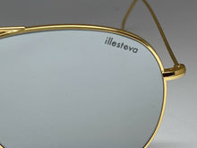 Load image into Gallery viewer, Blanc &amp; Eclare Sunglasses- Pink Lens w/Gold Metal Frame-Black Lens-NEW B37