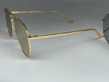 Load image into Gallery viewer, Blanc &amp; Eclare Sunglasses- Pink Lens w/Gold Metal Frame-Black Lens-NEW B37