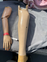 Load image into Gallery viewer, Vintage Prosthetic Leg with Feet &quot;Kingsley Strider&quot; 8 With Bonus Arm!!