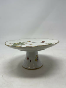 Lenox VTG Pedestal Stand Butterflies W/ Strawberries Lenwile China Ardalt Japan