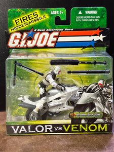 G.I. Joe Valor vs Venom Storm Shadow with Ninja Lightning Cycle 2004