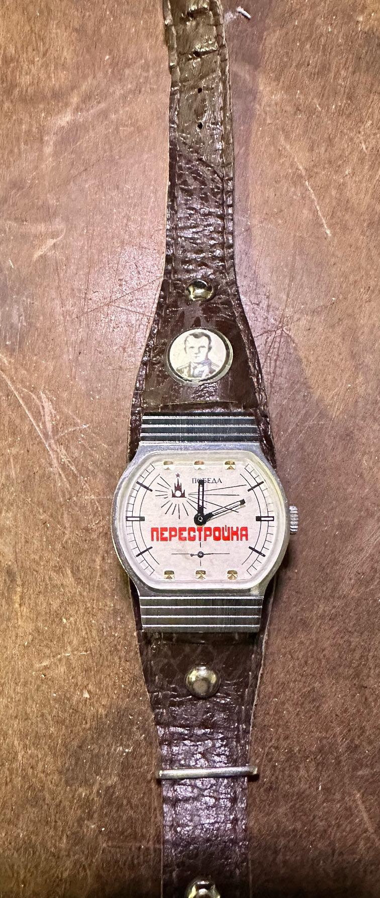 Pobeda - Perestroika -Soviet (Russian / USSR / CCCP) hand-winding men’s wristwatch in excellent condition