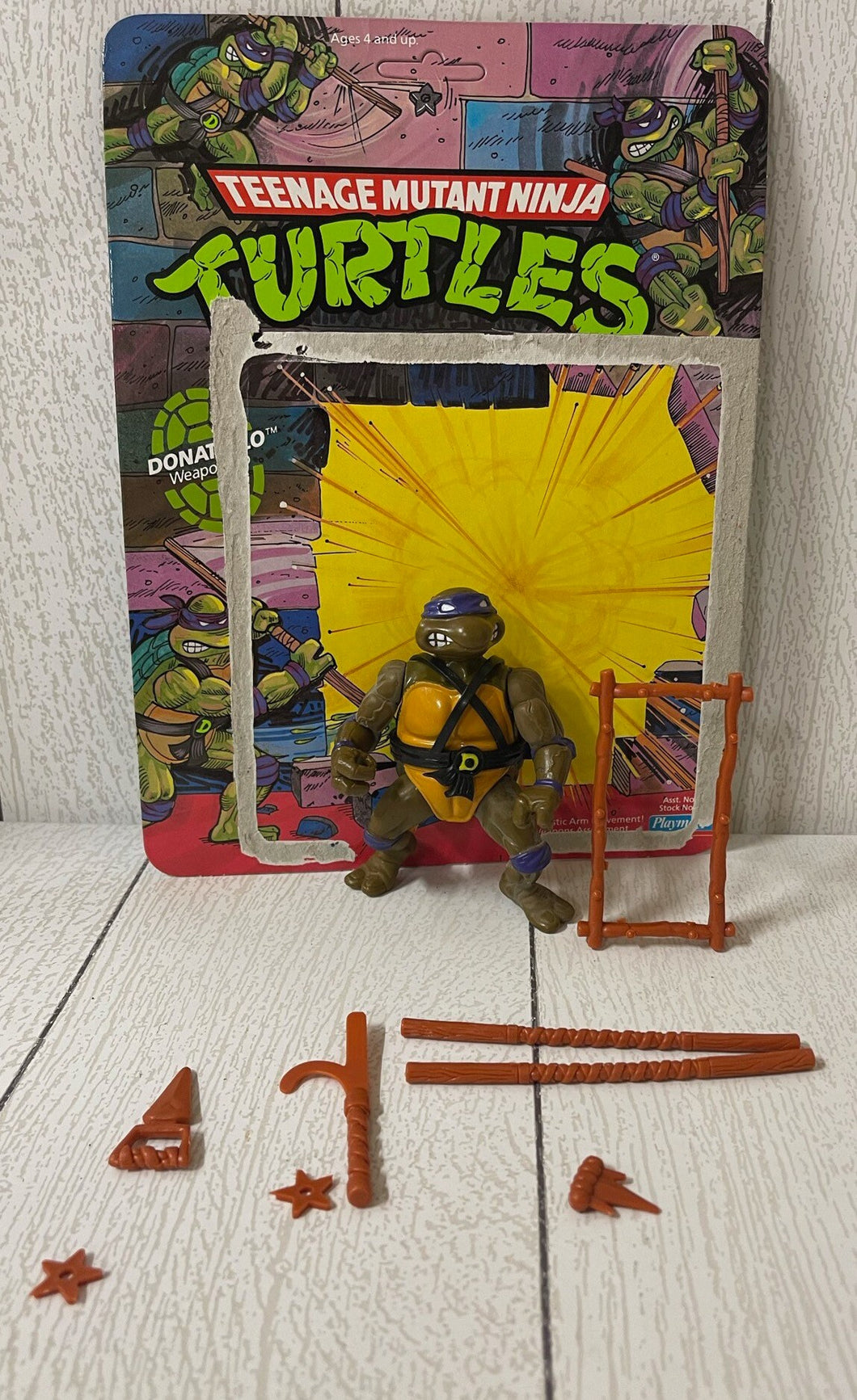 Playmates Teenage Mutant Ninja Turtles Donatello Figure 1990 BB