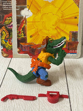 Load image into Gallery viewer, Vintage 1989 TMNT Ninja Turtles Leatherhead Complete Accessories Card BB