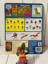Load image into Gallery viewer, Vintage 1989 TMNT Ninja Turtles Leatherhead Complete Accessories Card BB