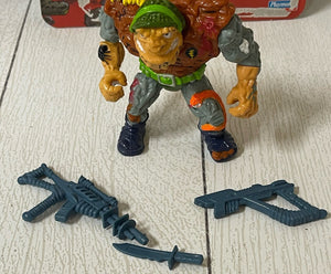 Complete TMNT 1989 General Traag Ninja Turtles Figure Vintage w/weapons BB