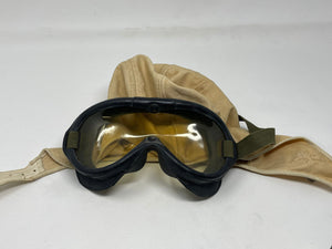 1930’S Eaglet Flight Helmet Rare Polaroid M-1944 FLIGHT GOGGLES B51