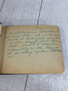 1935 Hand Written Travel log very interesting and fun read B70