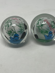 Glass Panda paperweight B50