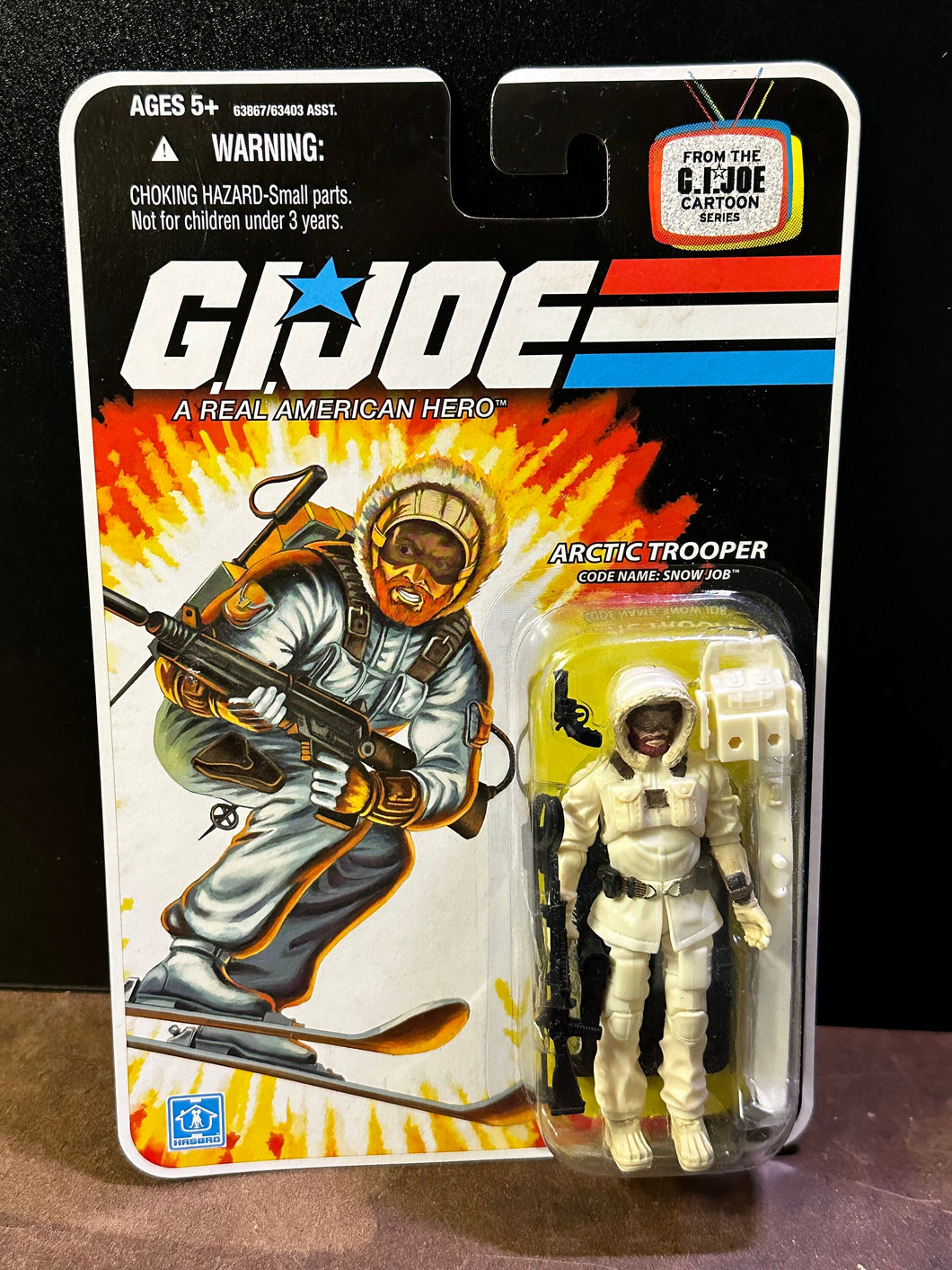 GI Joe Cartoon Series Snow Job Arctic Trooper (2008) Hasbro 3.75 Inch Figure