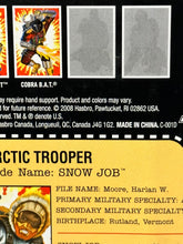 Load image into Gallery viewer, GI Joe Cartoon Series Snow Job Arctic Trooper (2008) Hasbro 3.75 Inch Figure