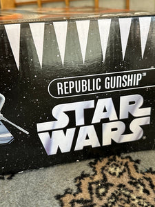 New star wars clone wars the saga collection republic gunship never opened