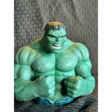 Load image into Gallery viewer, The Incredible Hulk Coin Bank 7” Raging Fists Marvel Comics Avengers 2010 Green