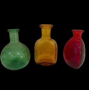 Mid Century Modern Glass bottles