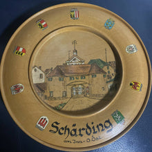 Load image into Gallery viewer, VTG Decorative Wooden Wall Plate From Germany Folk art