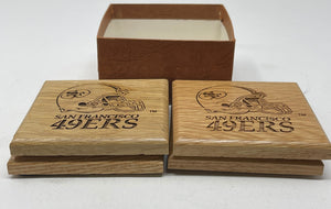 Vintage Custom Wooden laser cut 49ers coasters b51