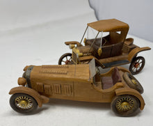 Load image into Gallery viewer, Vintage Car Club of America Lot OF 2 Wood Models From Kits BY XACTO B52
