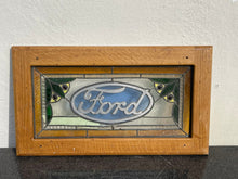 Load image into Gallery viewer, Vintage Custom Ford stained glass! Rare!!