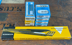 Marklin Accessory Lot items: 7002,7072,5145,7211,7101,7102,7103,7105