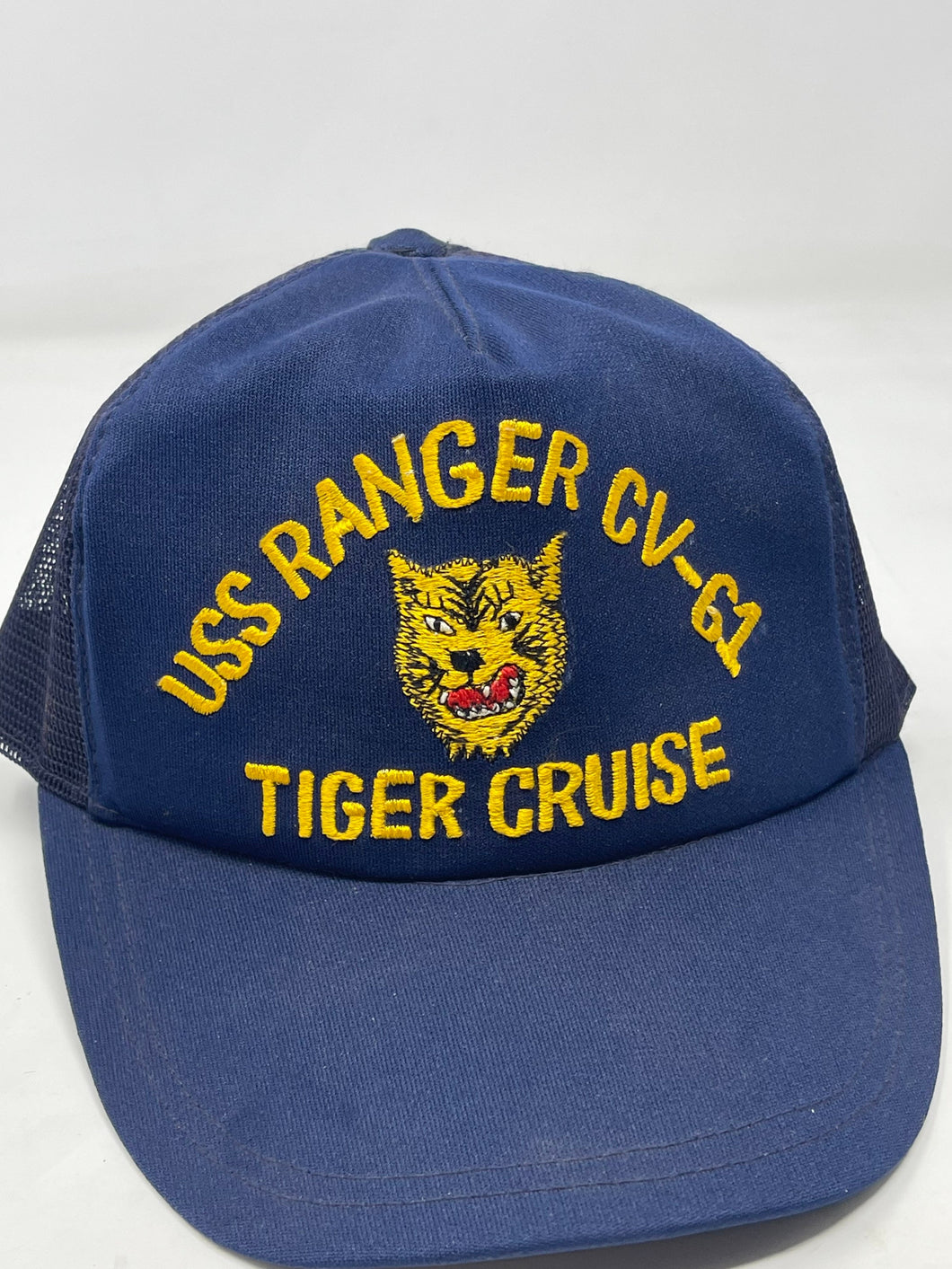 Vintage U.S. Navy USS Ranger CV-61 Tiger Cruise NAVY cap, B51