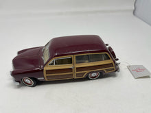 Load image into Gallery viewer, Vintage Franklin Mint 1/24 Scale Model Car FM670 - 1949 Ford Woody Wagon - Burgundy B54