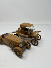 Load image into Gallery viewer, Vintage Car Club of America Lot OF 2 Wood Models From Kits BY XACTO B52
