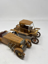 Load image into Gallery viewer, Vintage Car Club of America Lot OF 2 Wood Models From Kits BY XACTO B52