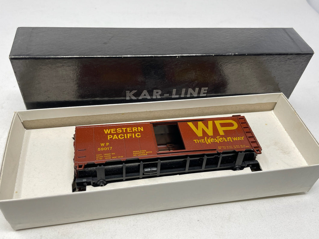 HO Kar-Line 250 Western Pacific ” 40’ Boxcar B57