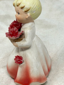 Vintage January Angel of the Month - Ceramic Figurine Aquarius