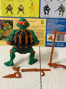 Playmates Teenage Mutant Ninja Turtles Michelangelo Figure 1989 BB