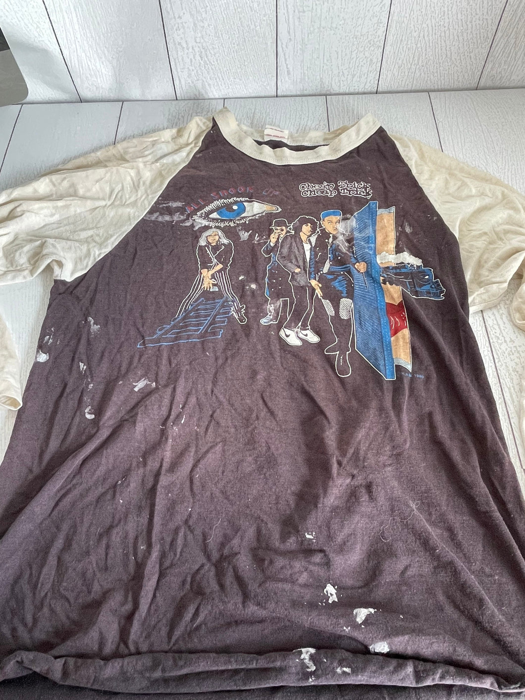 Vintage Cheap Trick All Shook Up World Tour 1980-1981 band t-shirt.
