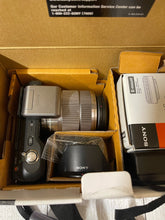 Load image into Gallery viewer, Used Once! Sony Alpha NEX-3K 14.2 MP Camera Silver w 18-55mm Lens &amp; 16mm lens !!BB