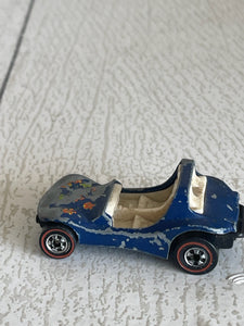 Hot Wheels Redline Dune Daddy Blue Flowers Hong Kong 1969 Base B61