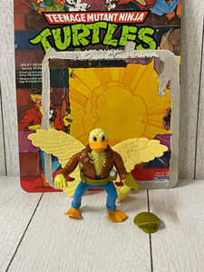 Ace Duck 100% Complete Teenage Mutant Ninja Turtle TMNT 1989 Playmates BB