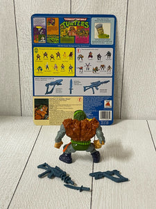 Complete TMNT 1989 General Traag Ninja Turtles Figure Vintage w/weapons BB