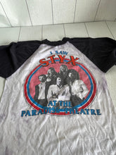 Load image into Gallery viewer, Vintage 1981 Styx World Tour Concert Tee, ‘81 Styx Band Baseball Tee.