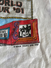 Load image into Gallery viewer, Vintage 1981 Styx World Tour Concert Tee, ‘81 Styx Band Baseball Tee.