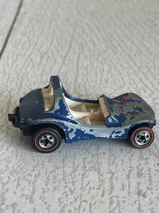 Hot Wheels Redline Dune Daddy Blue Flowers Hong Kong 1969 Base B61