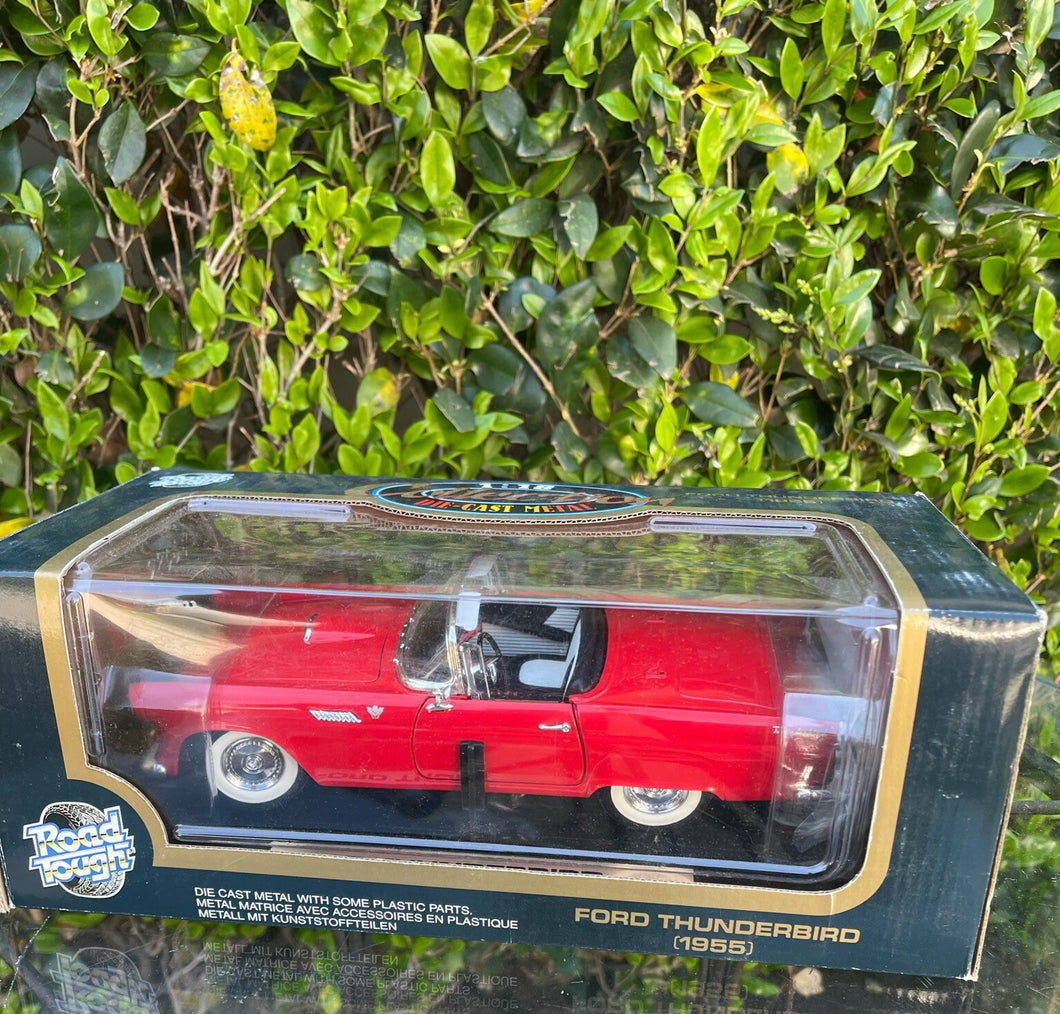 Road Tough Collection 1955 Ford Thunderbird Red 1:18 Die Cast Metal B71