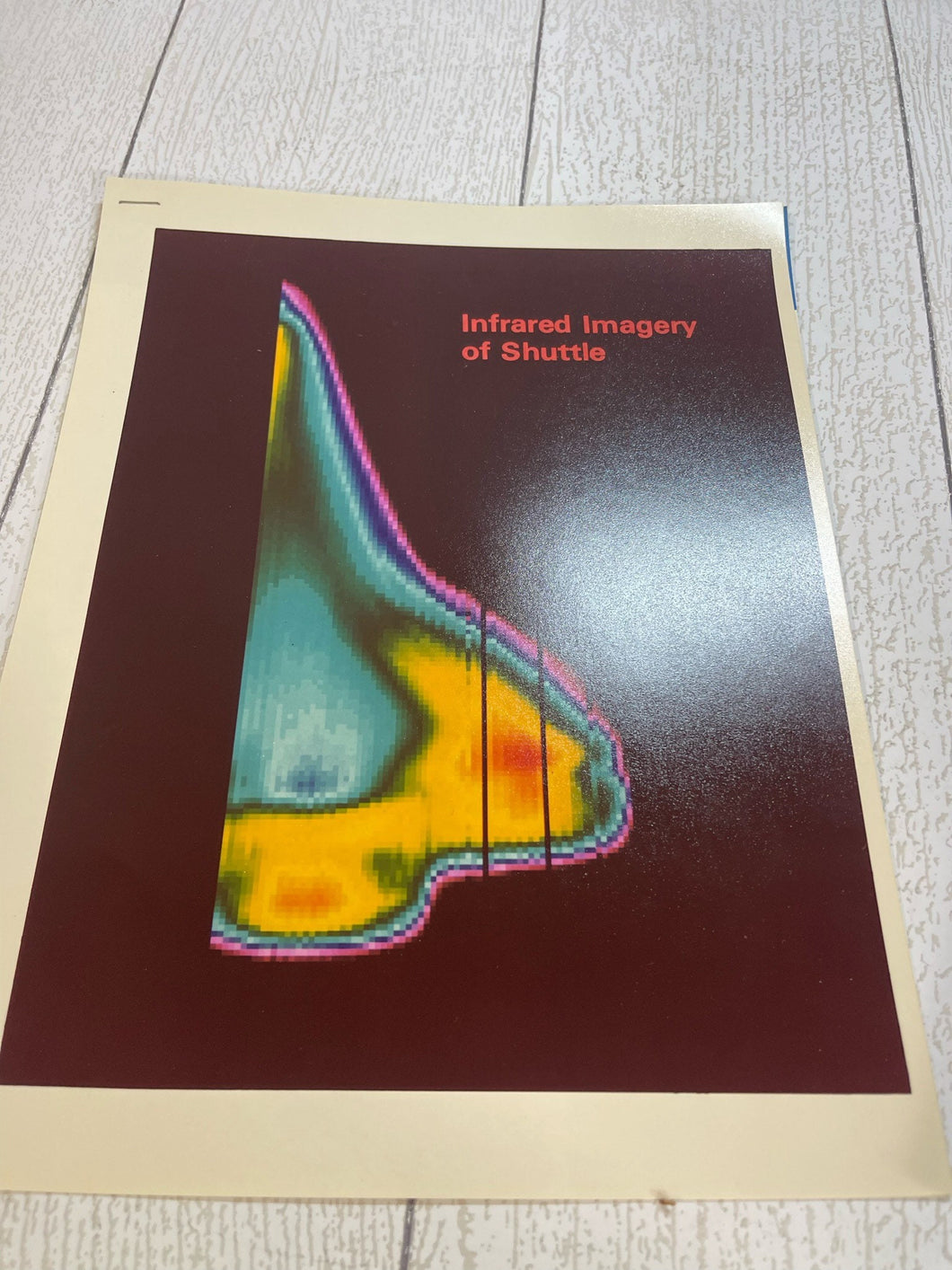 Vintage Space Shuttle Columbia/ NASA thermo images Press release documents. B66