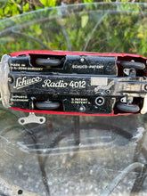 Load image into Gallery viewer, Vintage 1950’s Red Schuco Radio 4012 Convertible Car Tin Toy Windup Western Germany B72