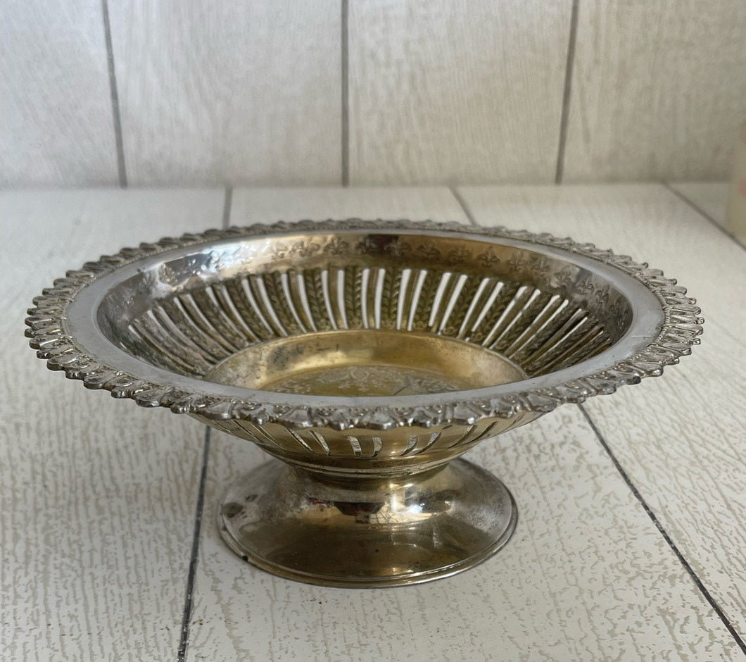 Vintage Occupied Japan Silver plated Center Bowl B73